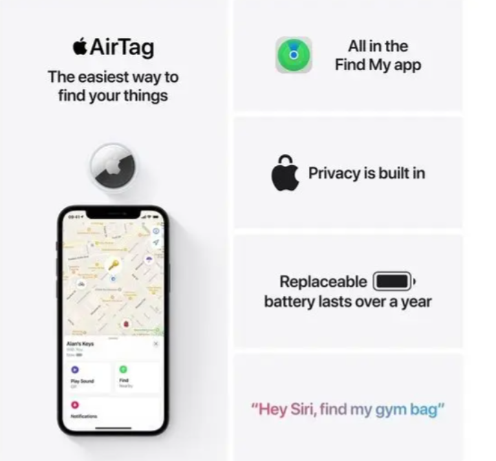 Apple AirTag Silver - Image 2