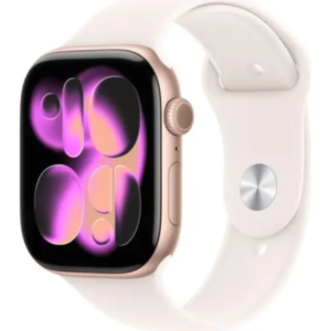 Apple Watch Series 11 Smartwatch 46mm Space Grey Aluminium Black Sport Band M/L